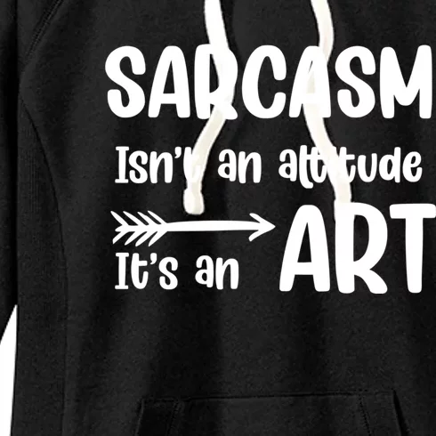 Sarcasm Gift for Teens, Tweens, Girl- Funny Sarcastic Women's Fleece Hoodie