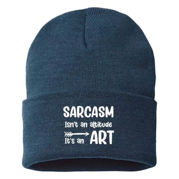 Sarcasm Gift for Teens, Tweens, Girl- Funny Sarcastic Sustainable Knit Beanie