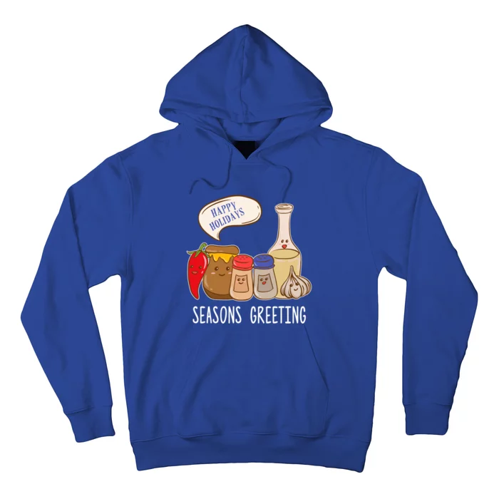 Seasons Greetings Funny Christmas Humor Holiday Food Pun Gift Hoodie