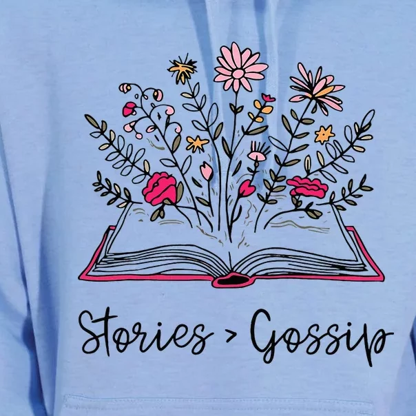 Stories Gossip Funny Bookworm Book Lover Reading Library Unisex Surf Hoodie