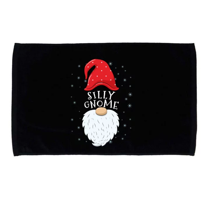 Silly Gnome Funny Matching Family Group Christmas Cute Gift Microfiber Hand Towel