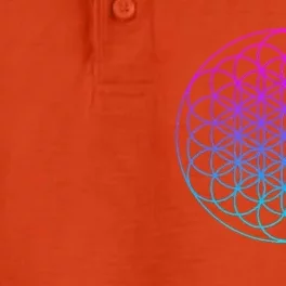 Sacred Geometry Flower Of Life Dry Zone Grid Performance Polo