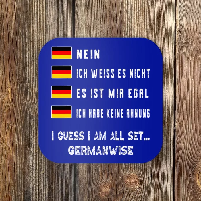 Speaking German Funny Deutsch Student German Language Coaster