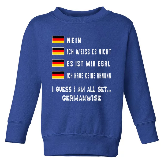 Speaking German Funny Deutsch Student German Language Toddler Sweatshirt