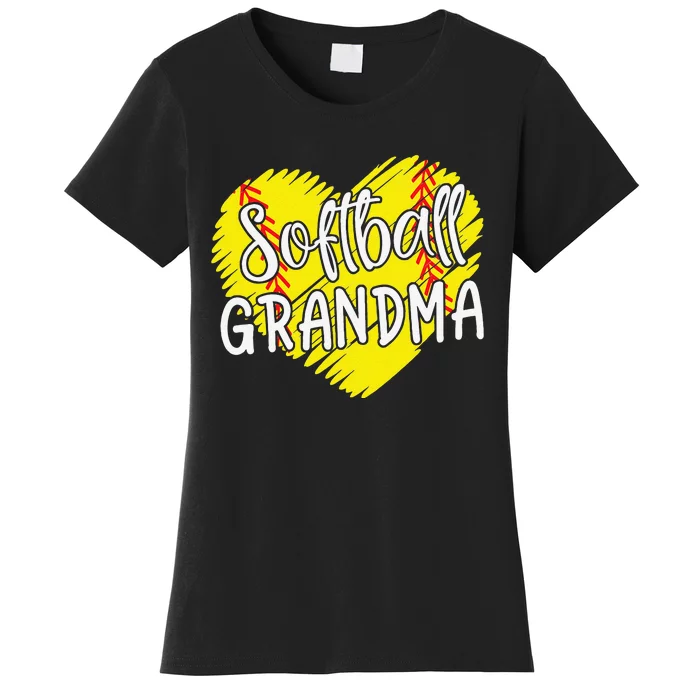 Softball Grandma For Women Baller Grandma Mother's Day Women's T-Shirt