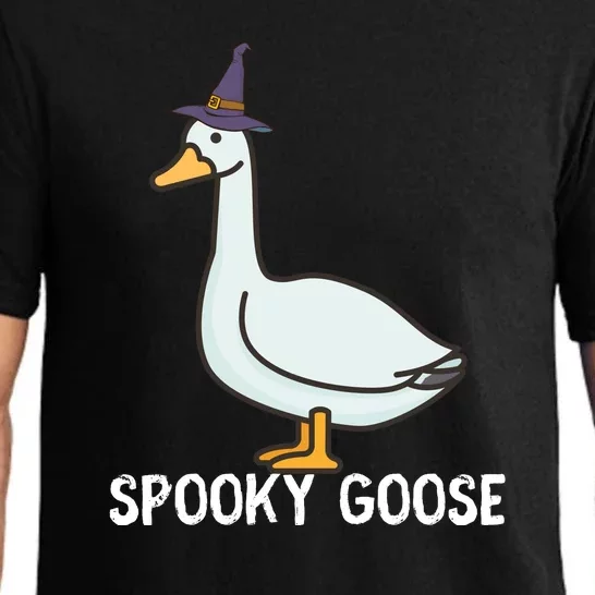 Spooky Goose Funny Goose Halloween Pajama Set