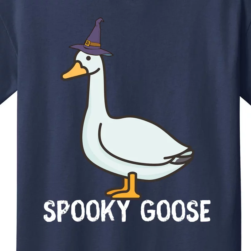 Spooky Goose Funny Goose Halloween Kids T-Shirt