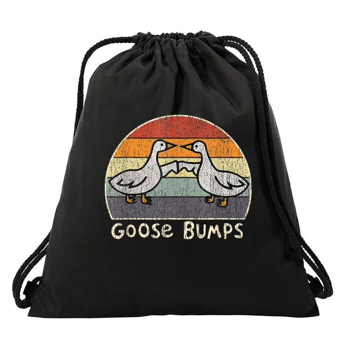 Silly Goose Funny Goose Bumps Funny Sayings Drawstring Bag