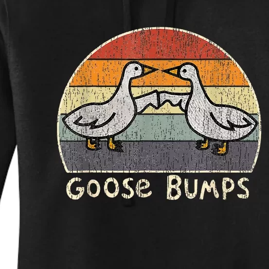 Silly Goose Funny Goose Bumps Funny Sayings Women's Pullover Hoodie