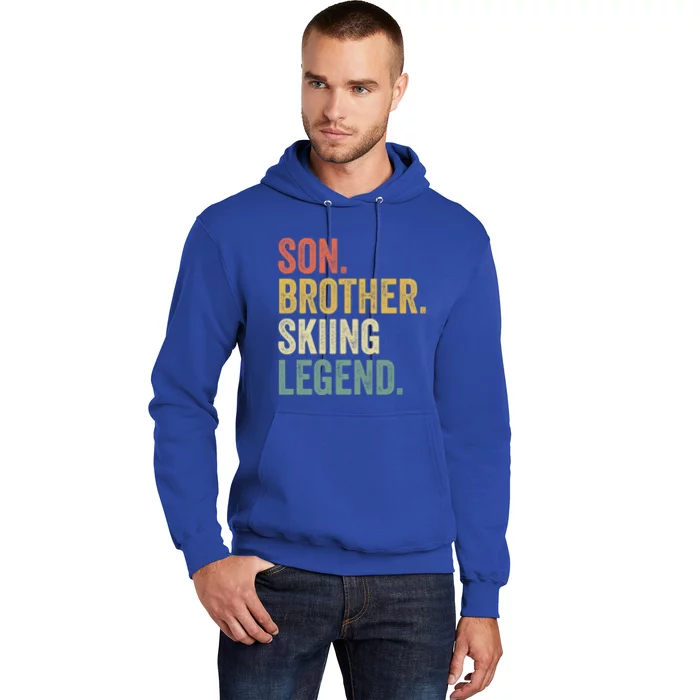 Ski Gift Funny Funny Gift Son Skiing Cute Gift Hoodie