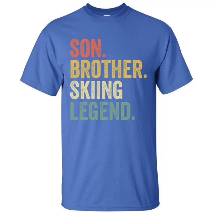 Ski Gift Funny Funny Gift Son Skiing Cute Gift Tall T-Shirt