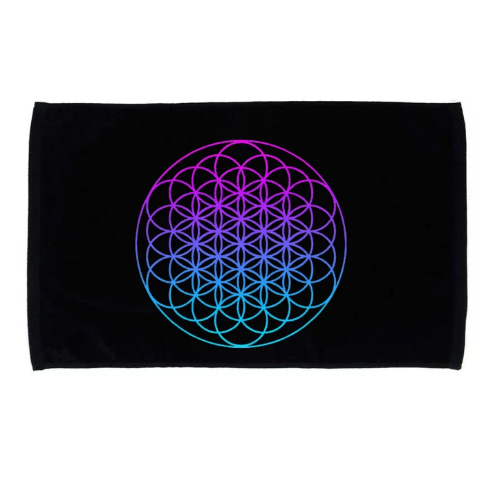 Sacred Geometry Flower Of Life Microfiber Hand Towel