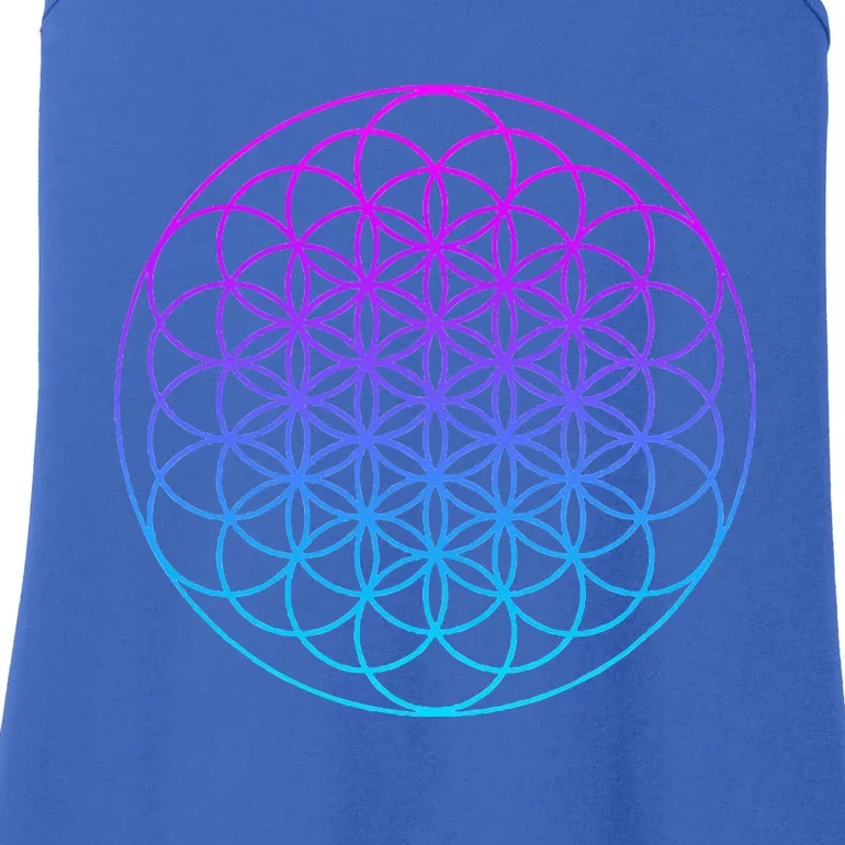 Sacred Geometry Flower Of Life Ladies Essential Tank