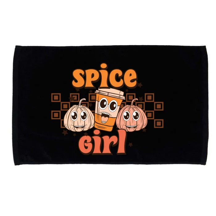 Spice Girl Fall Vibes Autumn Season Thanksgiving Pumpkin Spice Funny Microfiber Hand Towel