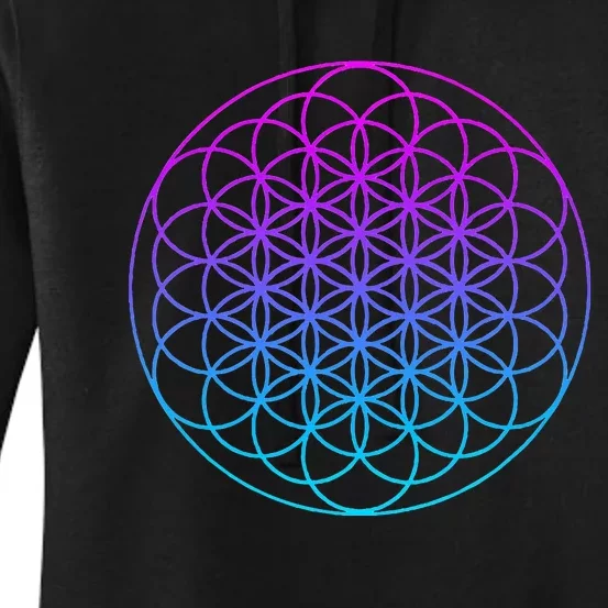 Sacred Geometry Flower Of Life Women's Pullover Hoodie