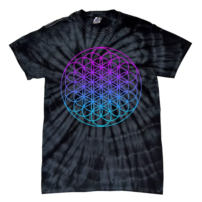 Sacred Geometry Flower Of Life Tie-Dye T-Shirt