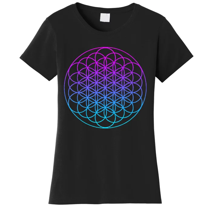 Sacred Geometry Flower Of Life Women's T-Shirt