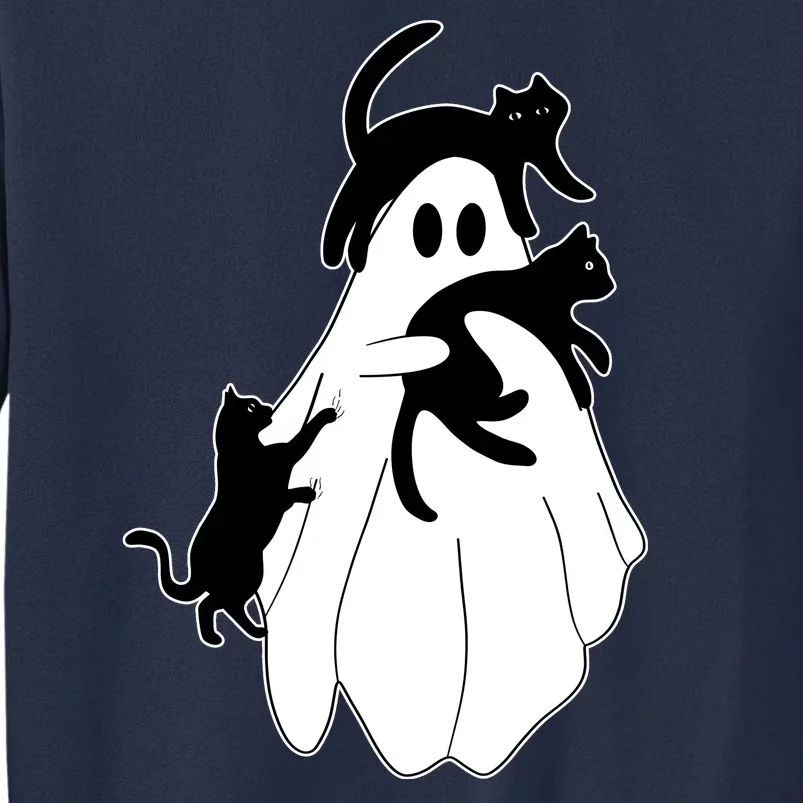 Spooky Ghost Funny Cat Lover Sweatshirt