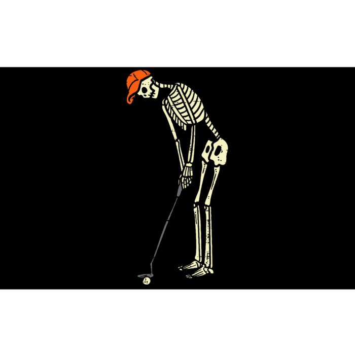 Skeleton Golf Funny Halloween Golfing Sports Bumper Sticker