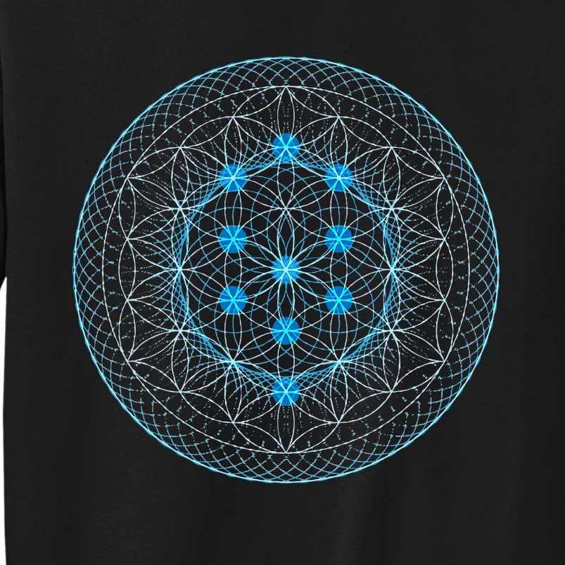 Sacred Geometry Flower Of Life With Kabbalah Tall Sweatshirt