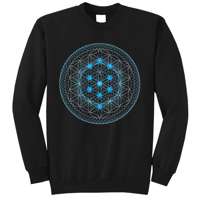 Sacred Geometry Flower Of Life With Kabbalah Tall Sweatshirt