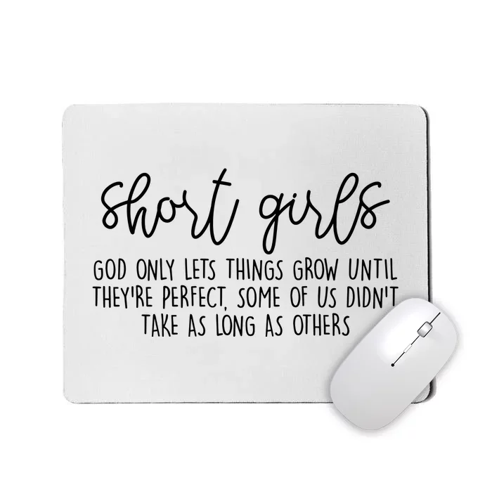 Short Girl Funny Fall Season Christian Mousepad