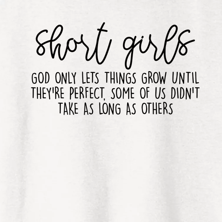 Short Girl Funny Fall Season Christian Women's Crop Top Tee