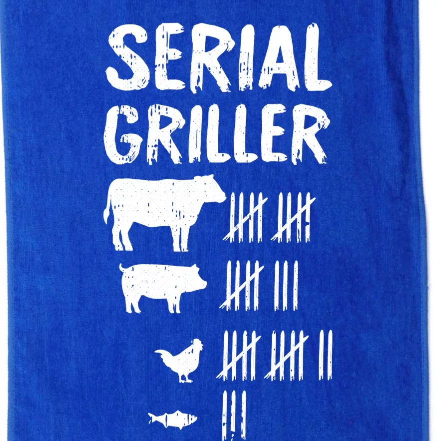 Serial Griller Fathers Day Funny Grilling Grill Bbq Master Great Gift Platinum Collection Golf Towel