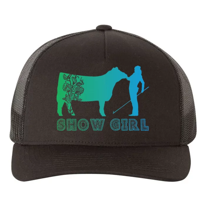 Show Girl Fun Livestock Cattle Showing Yupoong Adult 5-Panel Trucker Hat