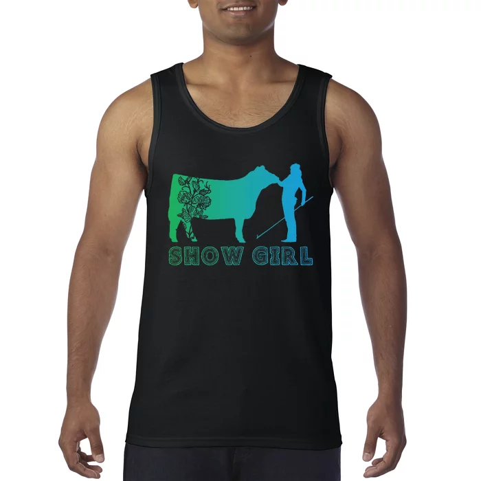 Show Girl Fun Livestock Cattle Showing Tank Top