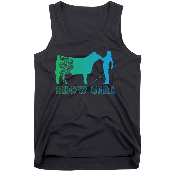 Show Girl Fun Livestock Cattle Showing Tank Top