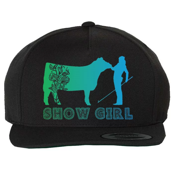 Show Girl Fun Livestock Cattle Showing Wool Snapback Cap