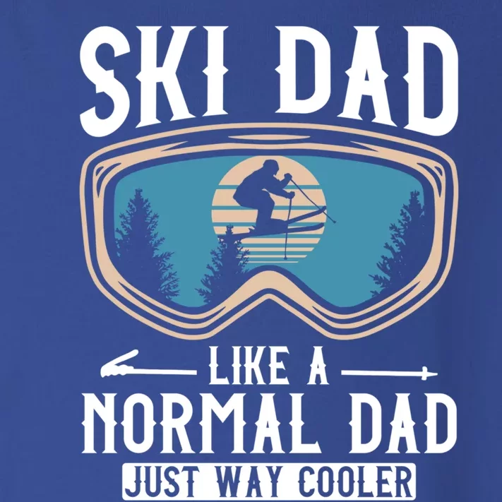 Skiing Gift For Dad Funny Ski Dad Just Cooler Funny Winter Gift Toddler Long Sleeve Shirt