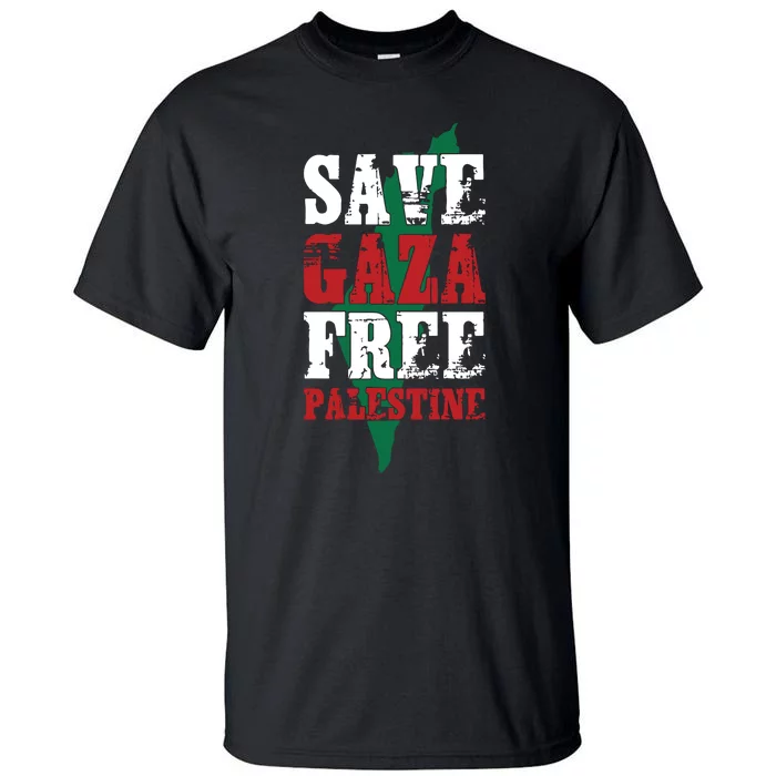 Save Gaza Free Palestine Tall T-Shirt