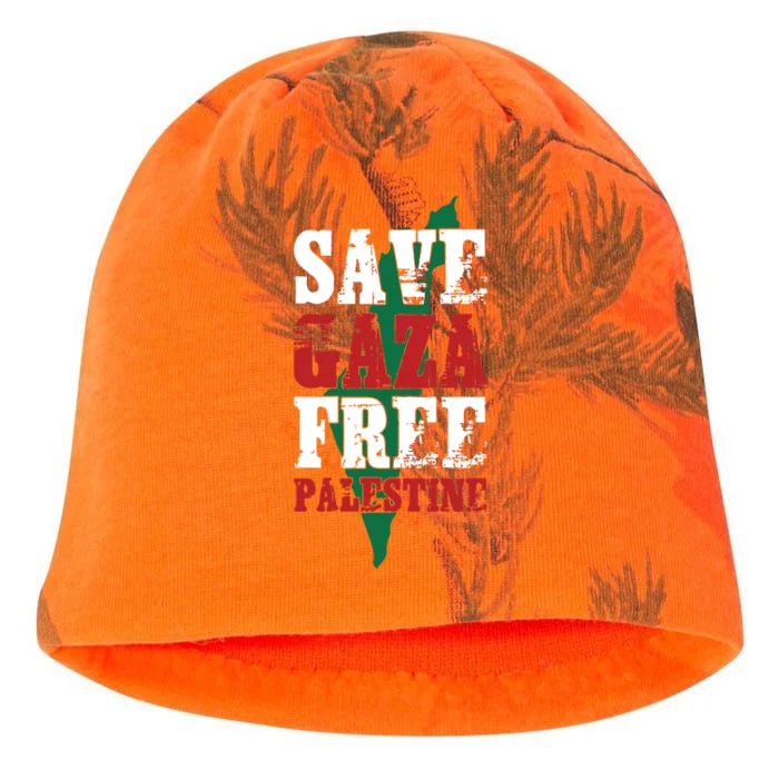 Save Gaza Free Palestine Kati - Camo Knit Beanie