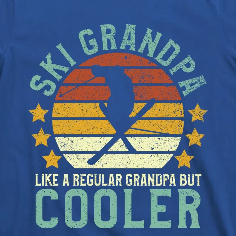 Ski Grandpa Funny Gift Funny Grandfather Skier & Skiing Lover Gift T-Shirt