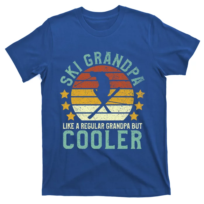 Ski Grandpa Funny Gift Funny Grandfather Skier & Skiing Lover Gift T-Shirt