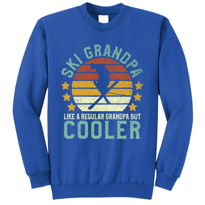 Ski Grandpa Funny Gift Funny Grandfather Skier & Skiing Lover Gift Tall Sweatshirt