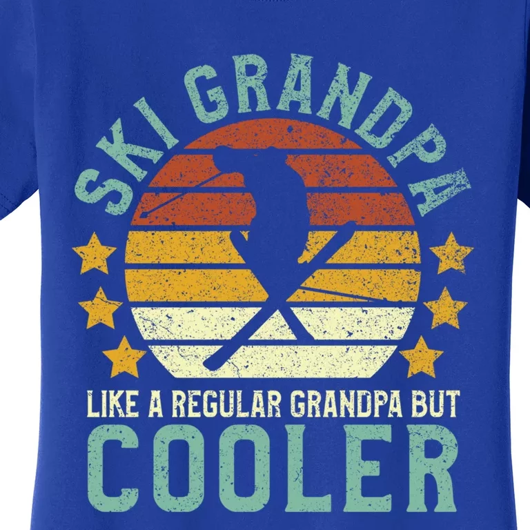 Ski Grandpa Funny Gift Funny Grandfather Skier & Skiing Lover Gift Women's T-Shirt