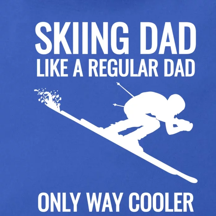 Skiing Gift For Ski Dad Father Regular Dad But Way Cooler Gift Zip Tote Bag