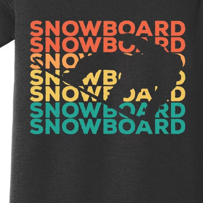 Snowboarding Gift For Snowboarders Baby Bodysuit