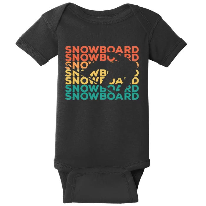 Snowboarding Gift For Snowboarders Baby Bodysuit