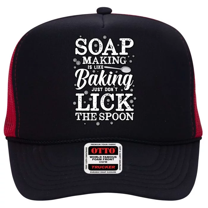 Soapmaking Gift For Soapmakers Makers Handmade Soap Making Gift High Crown Mesh Trucker Hat