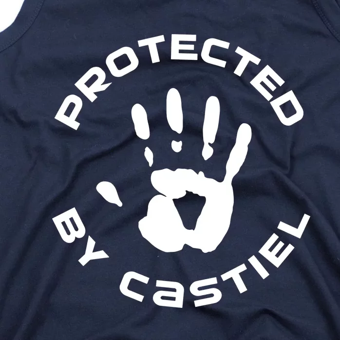 Supernatural Gifts For Her Christmas Gift Protected By Castiel Supernatural Fami Tank Top