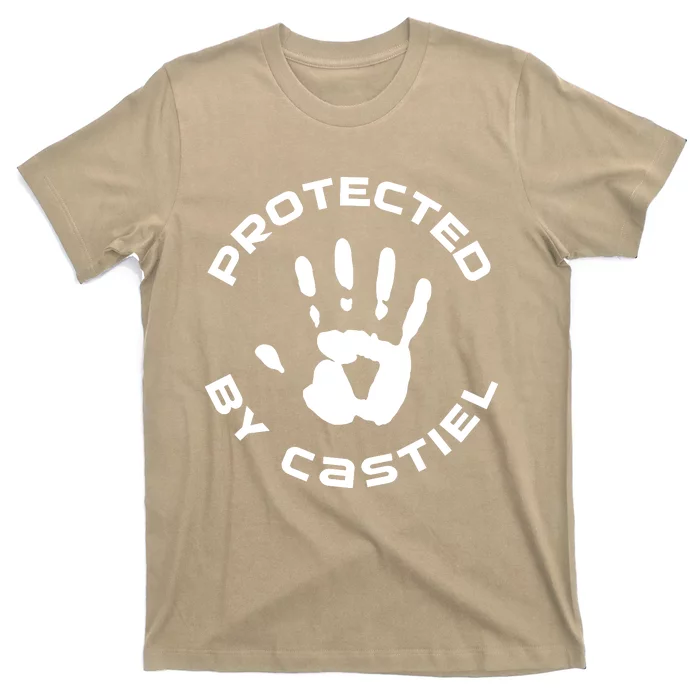 Supernatural Gifts For Her Christmas Gift Protected By Castiel Supernatural Fami T-Shirt