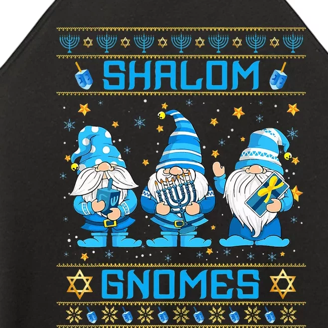 Shalom Gnomes Funny Ugly Hanukkah Sweater Chanukah Women’s Perfect Tri Rocker Tank