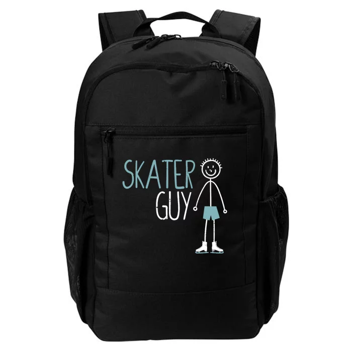 Skater Guy Funny Skates Ice Skating Boy Figure Skaters Daily Commute Backpack