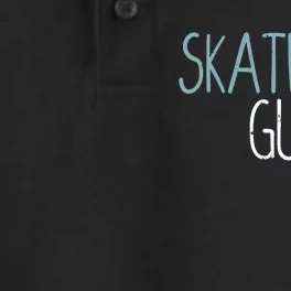 Skater Guy Funny Skates Ice Skating Boy Figure Skaters Dry Zone Grid Performance Polo