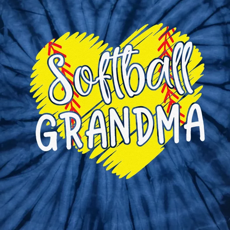 Softball Grandma For Women Baller Grandma Mother's Day Tie-Dye T-Shirt