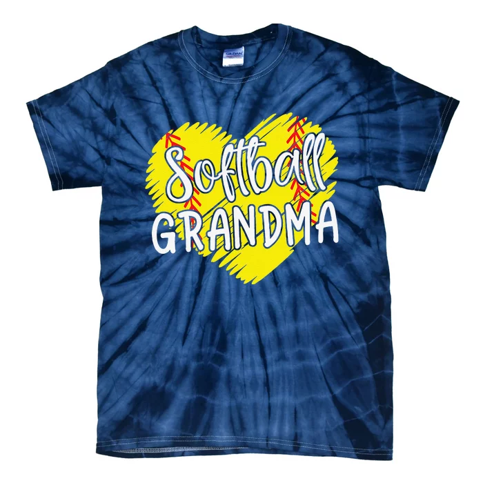 Softball Grandma For Women Baller Grandma Mother's Day Tie-Dye T-Shirt